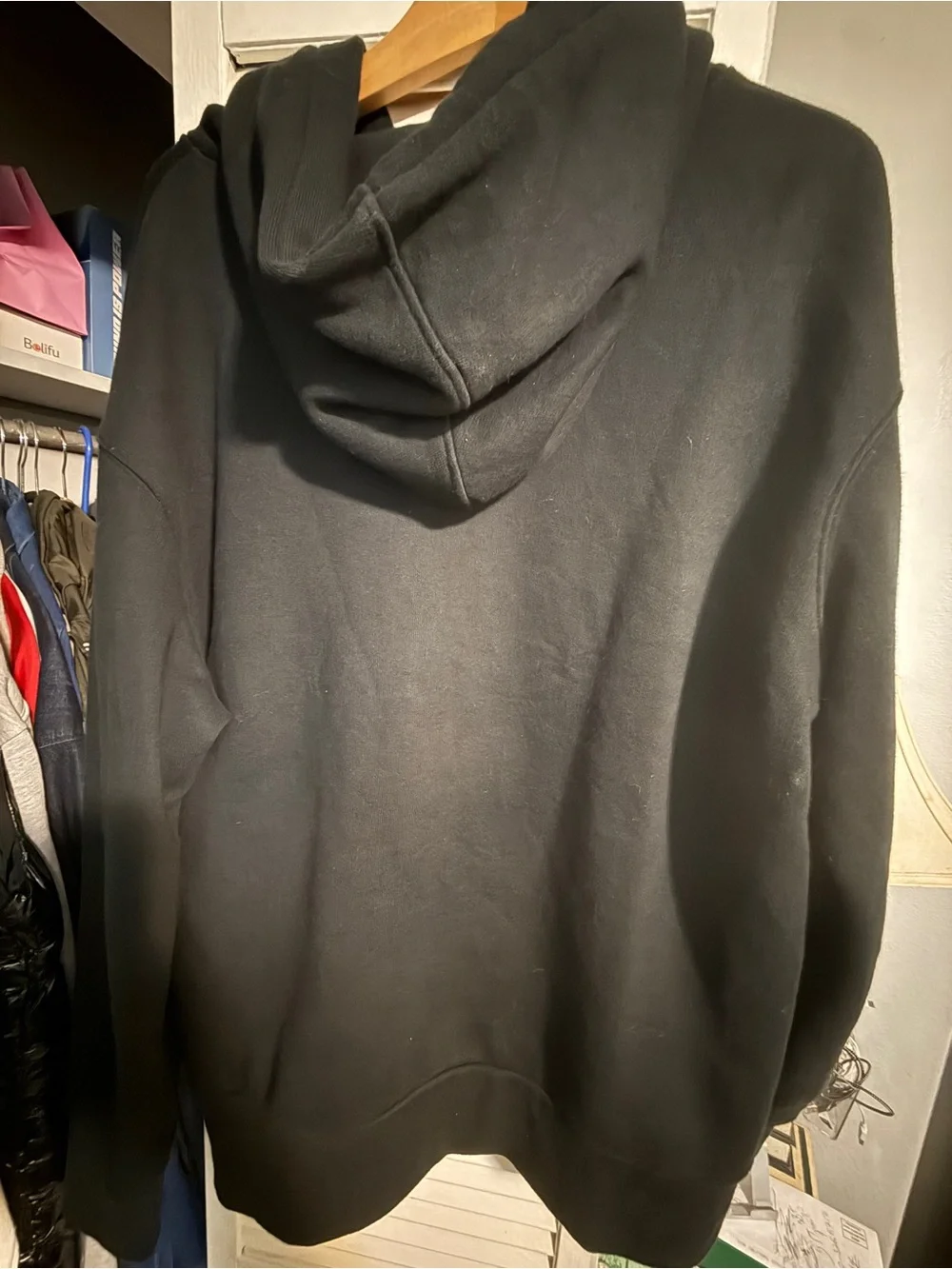Gucci Black Hooded Sweatshirt with Subtle Logo Detail